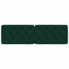 vidaXL Headboard Cushion Dark Green 160 cm Velvet