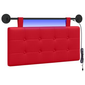 vidaXL H&auml;ngande s&auml;nggavel Med LED-lampa R&ouml;d Konstl&auml;der