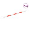 vidaXL Utdragbar bom f&ouml;r trafikkoner ABS 116-197 cm 10-pack