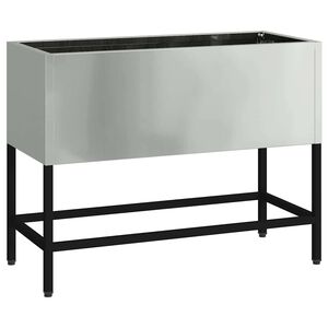 vidaXL H&ouml;jdtr&auml;dg&aring;rdsplanterare Silver 60 x 26 x 45 cm