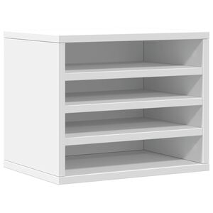 vidaXL Skrivbordshyllor vit 36x26x29,5 cm konstruerat tr&auml;