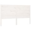 vidaXL S&auml;nggavel vit 186x4x100 cm massiv furu