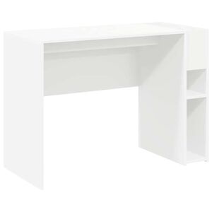 vidaXL Skrivbord Vit Konstruerat tr&auml; 109 x 50 x 78 cm
