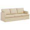 vidaXL Soffa 2 pcs Kr&auml;m 144 x 80 x 85 cm tyg
