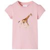 T-shirt f&ouml;r barn ljusrosa 116