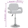 vidaXL Snurrbara matstolar 2 st vit konstläder