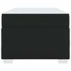 vidaXL Sängram med madrass Svart 90 x 190 cm tyg