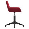 vidaXL Snurrbar kontorsstol vinr&ouml;d sammet