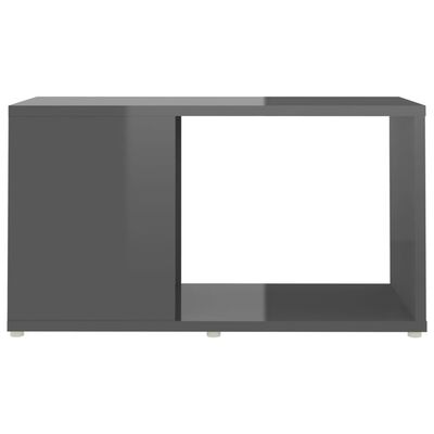vidaXL TV-bänk grå högglans 60x24x32 cm konstruerat trä