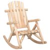 vidaXL Gungstol f&ouml;r tr&auml;dg&aring;rden 69x96x101 cm massivt grantr&auml;