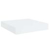 vidaXL Sv&auml;vande v&auml;gghyllor 2 st vit h&ouml;gglans 23x23,5x3,8 cm MDF