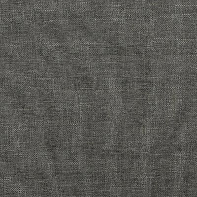 vidaXL Ramsäng med madrass mörkgrå 120x190 cm tyg