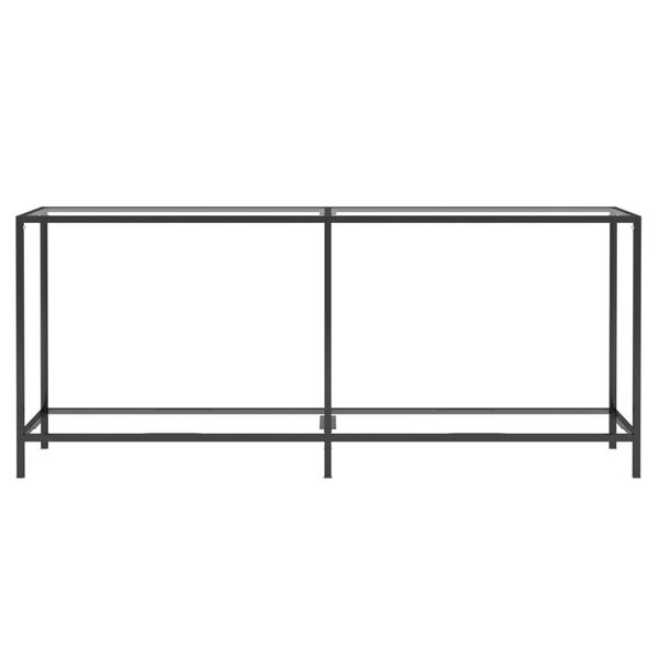 vidaXL Konsolbord transparent 180x35x75,5 cm h&auml;rdat glas