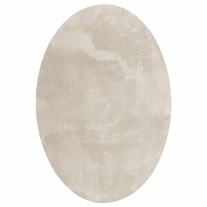 vidaXL Omr&aring;desmattor Oval HUARTE Beige 230 x 160 cm 100% Polyester