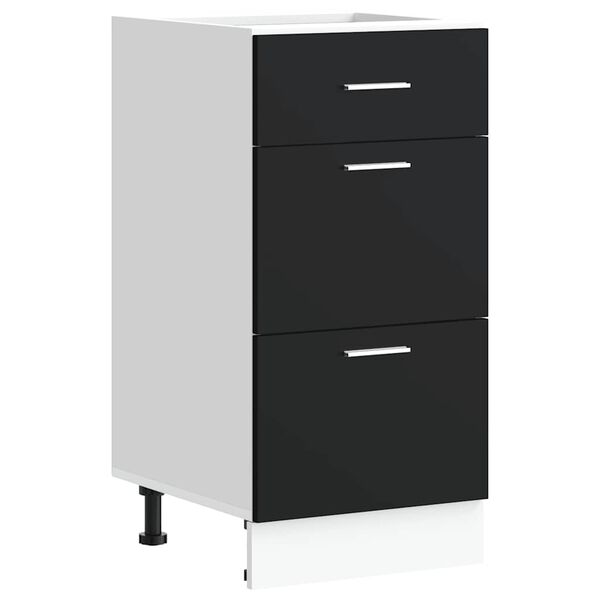 vidaXL Undersk&aring;p &ldquo;Lyon&rdquo; svart 40x46x81,5 cm konstruerat tr&auml;