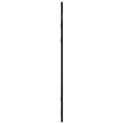 vidaXL Väggspegel svart 30x60 cm bågform järn