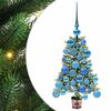 vidaXL Julgran med 150 LED-lampor med stativ Gr&ouml;n 65 cm PE