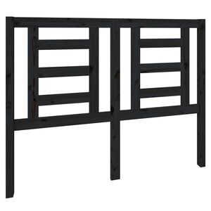 vidaXL S&auml;nggavel svart 126x4x100 cm massiv furu