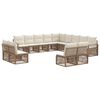 vidaXL Tr&auml;dg&aring;rdsoffset 13 pcs Beige konstrotting