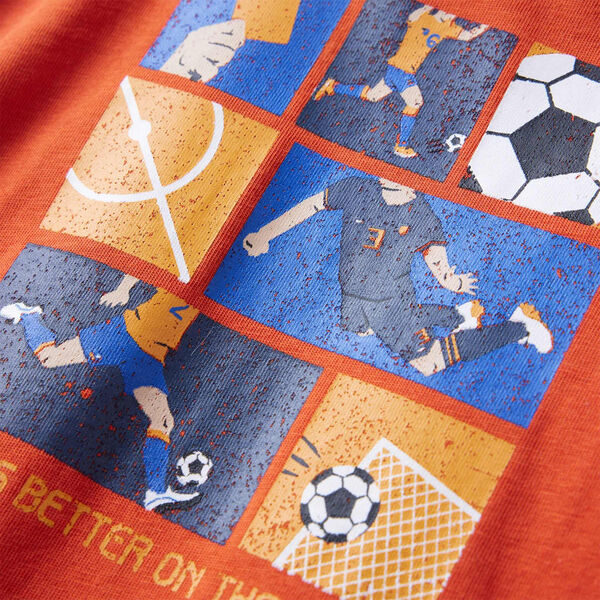 T-shirt med långa ärmar för barn orange 92