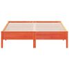 vidaXL S&auml;ngram utan madrass vaxbrun 160x200 cm massiv furu