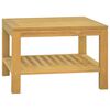 vidaXL Soffbord 60x60x40 cm massiv teak