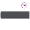 vidaXL Rabattkanter 10 st antracit 25x103 cm kallvalsat st&aring;l