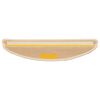 vidaXL Trappmattor 15 st 56x17x3 cm ljusbeige halvrunda