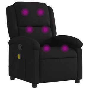 vidaXL Massagef&aring;t&ouml;lj svart tyg