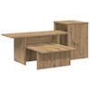 vidaXL Konsolbord Artisan Ek 91,5 x 35 x 38,5 cm Konstruerat tr&auml;