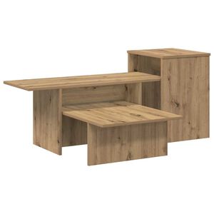 vidaXL Konsolbord Artisan Ek 91,5 x 35 x 38,5 cm Konstruerat tr&auml;