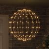 vidaXL Ball med 192 LED-lampor Varmvit 59,5 x 59,5 x 63 cm Metall