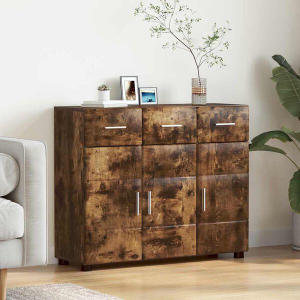 vidaXL Sideboard FLORIN R&ouml;kt ek 88,5 x 30,5 x 73 cm Konstruerat tr&auml;