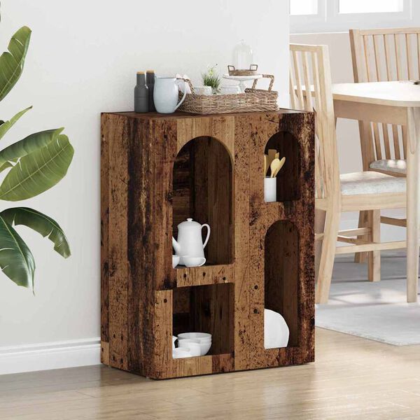 vidaXL Sideboard Gammalt tr&auml; 59 x 35 x 80.5 cm Konstruerat tr&auml;