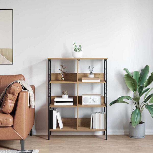 vidaXL Hyllsystem Artisan Ek 82 x 32 x 112 cm Konstruerat tr&auml;