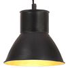 vidaXL H&auml;nglampa industriell 25 W svart rund 17 cm E27