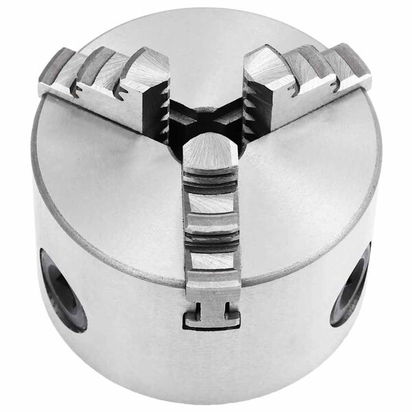 vidaXL 3-backs sj&auml;lvjusterande svarvchuck 80 mm st&aring;l