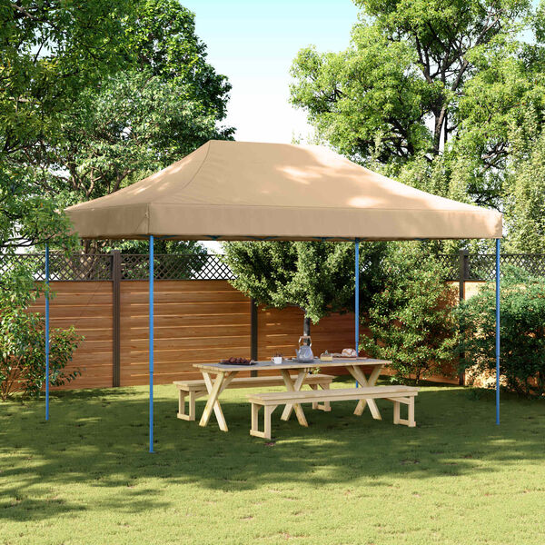 vidaXL Pop-Up hopf&auml;llbart partyt&auml;lt 440x292x315 cm beige