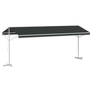 vidaXL Frist&aring;ende markis 6 x 3 m Polyester Antracit