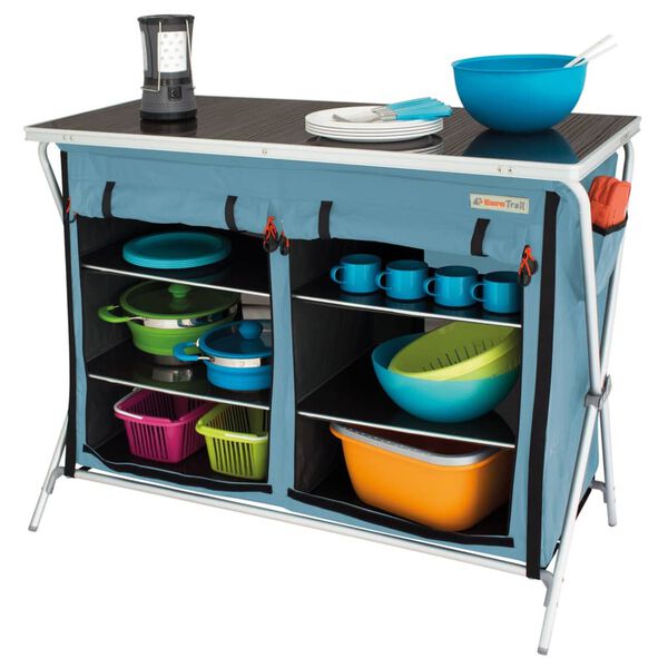 Eurotrail Campinggarderob Brocas 110x52x90 cm bl&aring;