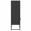 vidaXL Highboard svart 68x39x123 cm stål