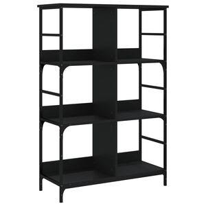 vidaXL Bokhylla svart 78,5x33x117,5 cm konstruerat tr&auml;
