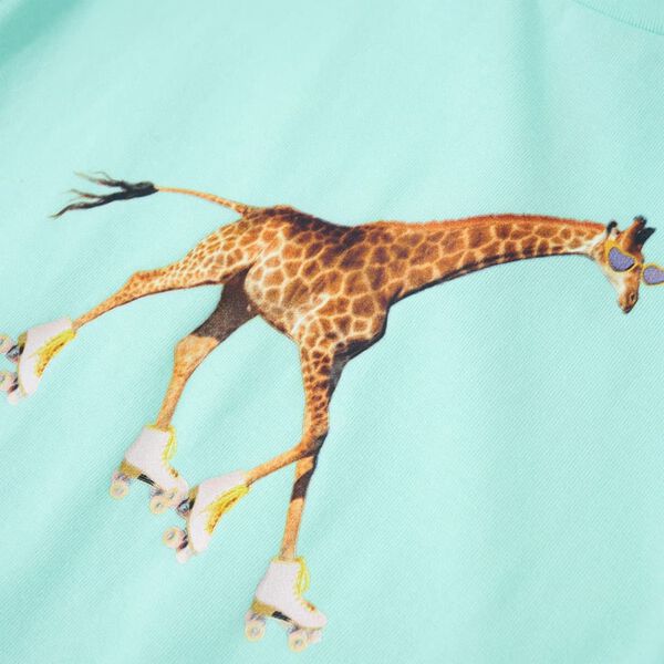 T-shirt för barn ljus aqua 92