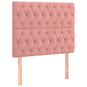vidaXL S&auml;nggavel rosa 90x7x118/128 cm sammet