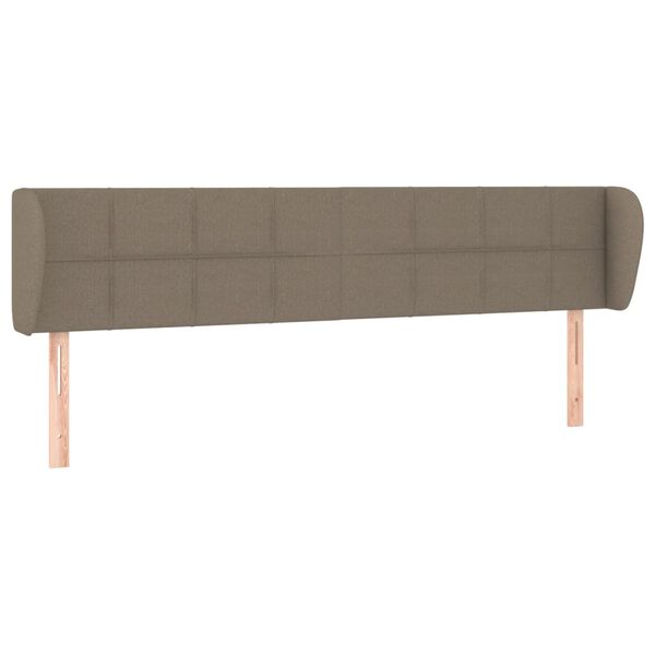vidaXL S&auml;nggavel med kanter taupe 183x23x78/88 cm tyg