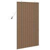 vidaXL Rullgardin med gardiner Brun 80 x 160 cm Bambu