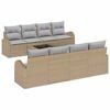 vidaXL Tr&auml;dg&aring;rdsoffset Beige 55 x 55 x 37 cm konstrotting