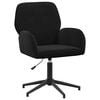vidaXL Svanstol 54 x 55 x 90 cm Svart Sammet (V)