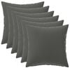 vidaXL Kudde med kudde HEERLEN 6 st Antracit Polyester