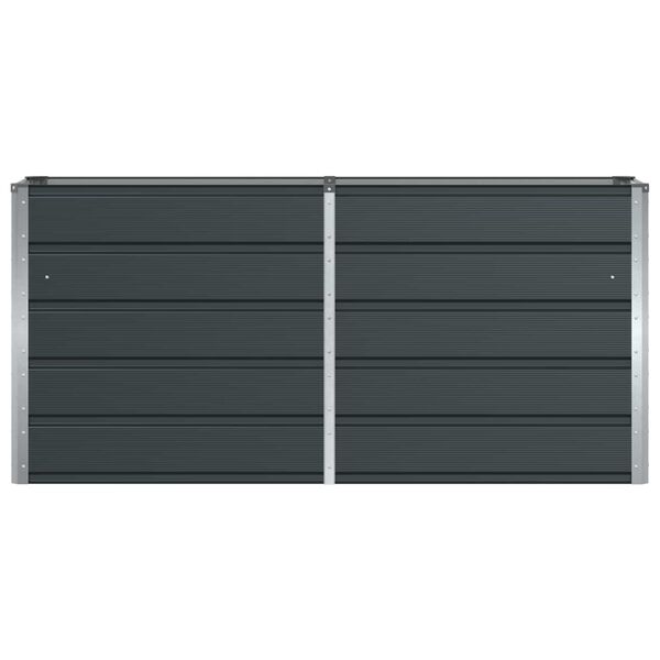 vidaXL Planteringsk&auml;rl Antracit 160 x 40 x 75 cm St&aring;l